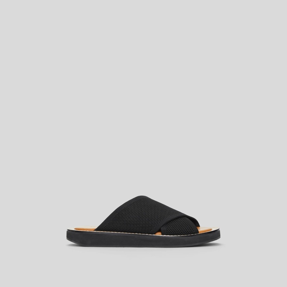 Everlane The ReKnit City Flatform Sandal Black Base - Size 6